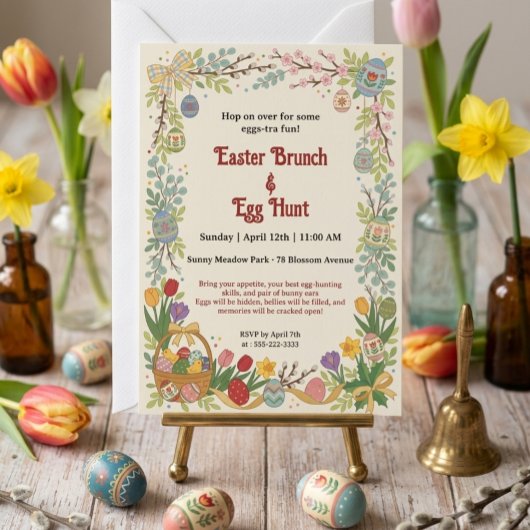 Paasbrunch & Eierzoeken Uitnodiging
