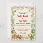 Paasbrunch & Eierzoeken Uitnodiging (Voorkant)