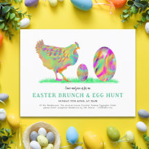 Paasbrunch Eierzoektocht Waterverf Kuiken Budget