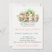 Paasbrunch en Egg Hunt Pastel kleuren Kaart (Voorkant)