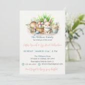 Paasbrunch en Egg Hunt Pastel kleuren Kaart (Staand voorkant)