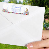 Paasbrunch en eierjacht Bloemen Etiket