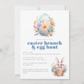 Paasbrunch en Eierjacht Bloemenei Kaart (Voorkant)