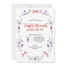 Paasbrunch en eierjacht, Paarse witte bloem