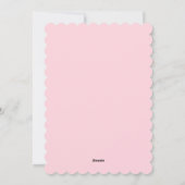 Paasbrunch en eierjacht. Roze lente uitnodiging (Achterkant)