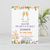 Paasbrunch en feestelijke uitnodiging (Staand voorkant)