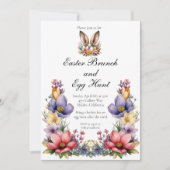 Paasbrunch en jacht kaart (Voorkant)