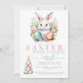 Paasbrunch en uitnodiging voor de eierjacht (Voorkant)