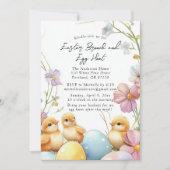 Paasbrunch en uitnodiging voor de eierjacht (Voorkant)