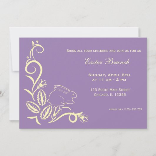 paasbrunch kaart (Voorkant)