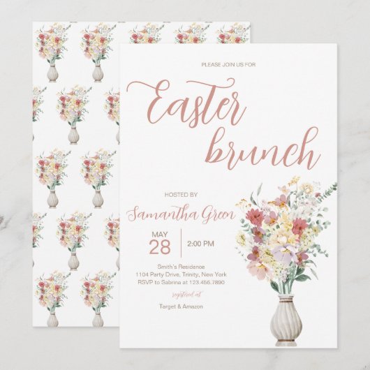 PaasBrunch Kaart (Voorkant / Achterkant)