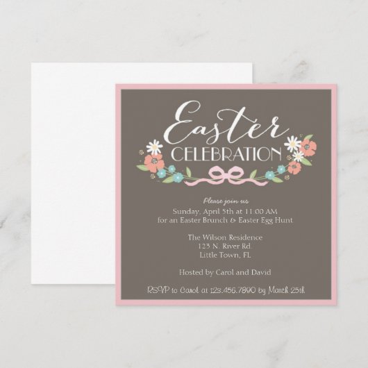 PaasBrunch Kaart (Voorkant / Achterkant)