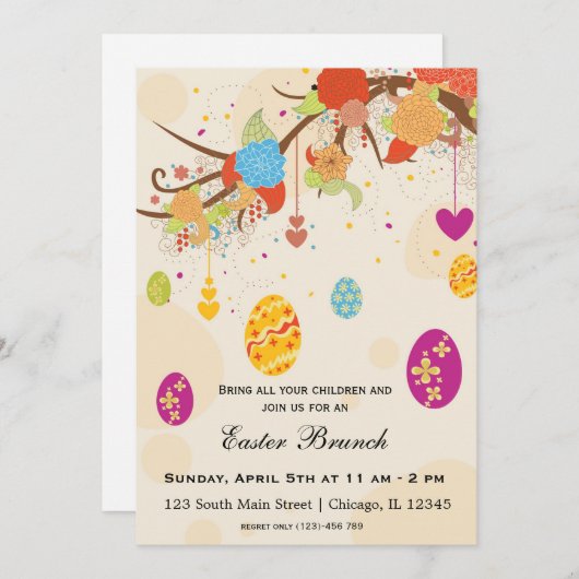 PaasBrunch Kaart (Voorkant / Achterkant)