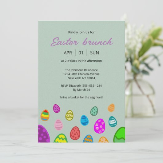 PaasBrunch Kaart (Staand voorkant)