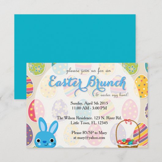 PaasBrunch Kaart (Voorkant / Achterkant)