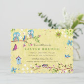 PaasBrunch | Kaart uitnodigingen (Staand voorkant)