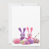 Paasbrunch Kitjes Konijntjes Bloemenen Eieren | Am Kaart (Achterkant)