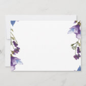 Paasbrunch Lente Bloemen Paarse Bloemen Modern Kaart (Achterkant)