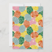 Paasbrunch Oekraïens Pysanky Eggs Party Kaart (Achterkant)