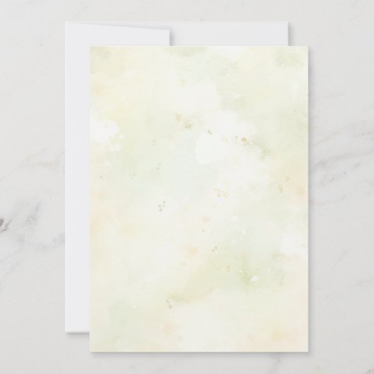 Paasbrunch Schattige Pastel Bunny Waterverf Bloeme Kaart (Achterkant)