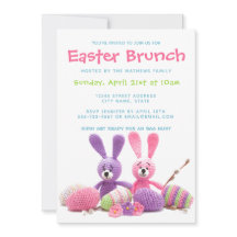 Paasbrunch Uitgedoste Konijntjes Bloemenen Eieren 