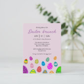 PaasBrunch Uitnodiging Briefkaart (Staand voorkant)