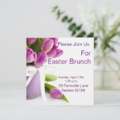 Paasbrunch vierkant 5.25" x 5.25" uitnodigingen (Staand voorkant)