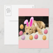 Paasbrupje voor Golden Retriever Feestdagenkaart (Voorkant / Achterkant)