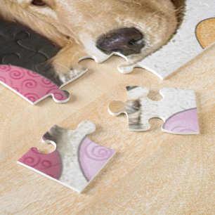 Paasbrupje voor Golden Retriever Legpuzzel