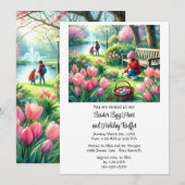 Paasbuffet en eierjacht vakantie kaart (Voorkant / Achterkant)