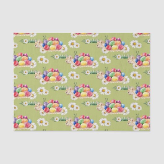 Paasbundel en eierspatweefsel tissuepapier (Voorkant)