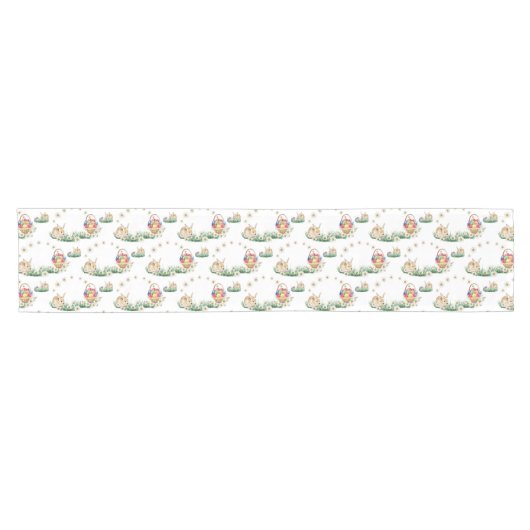 Paasbundel en eitentafelaar korte tafelloper (Horizontaal)