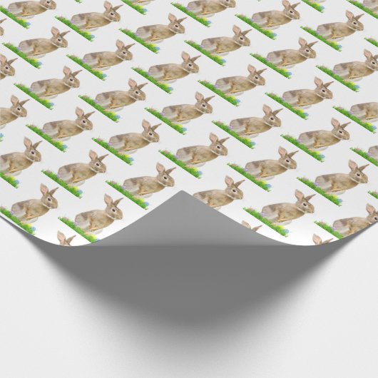 Paasbundel en eitjes in wit cadeaupapier (Hoek)