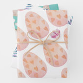 paasbundel en eitjes  inpakpapier vel (In situ)