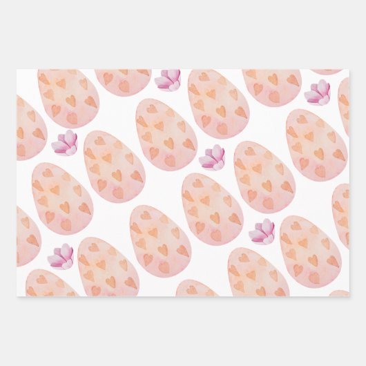 paasbundel en eitjes  inpakpapier vel (Voorkant)