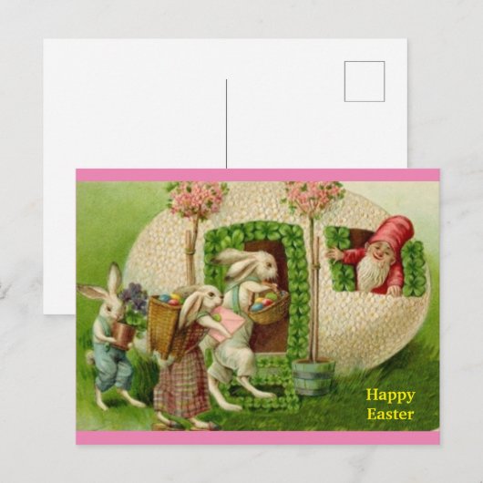  paasbundel en Europese koepel Briefkaart (Voorkant / Achterkant)