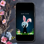 Paasbundel en Full Moon Happy Pasen Kaart