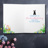 Paasbundel en Full Moon Happy Pasen Kaart