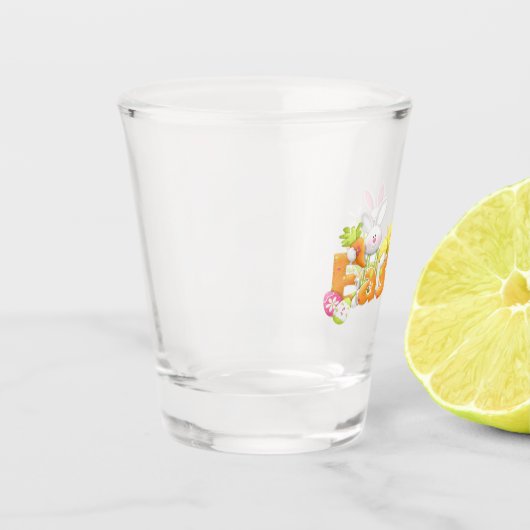 Paasbundel en grappige tekst Glass Shot Glas (Links)
