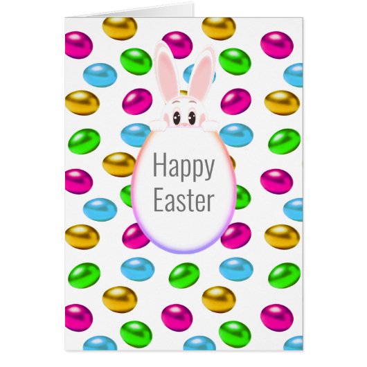 Paasbundel en kleurrijke eieren (Voorkant)