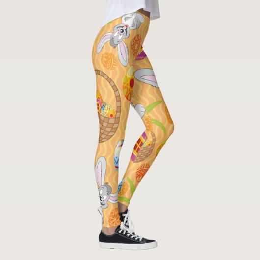 paasbundel en kleurrijke eieren leggings (Rechts)