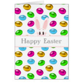 Paasbundel en kleurrijke eieren op wit (Voorkant)