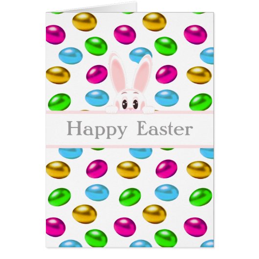 Paasbundel en kleurrijke eieren op wit (Voorkant)