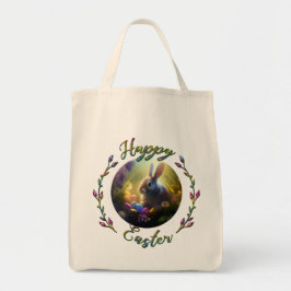 paasbundel en kuiken met eimanden tote bag