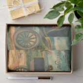 paasbundel en kuikens in autoontkoppeling tissuepapier (Geschenk)