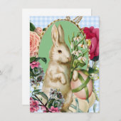  paasbundel en kuileieren feestdagenkaart (Voorkant / Achterkant)