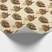  paasbundel en mandarijnenpakket cadeaupapier (Hoek)