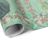 paasbundel en meisje in Roos tuin Cadeaupapier (Rol Hoek)