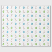 Paasbundel- en paaseieren cadeaupapier (Vlak)