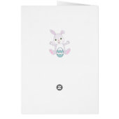 Paasbundel en paaseieren in lichtblauw (Achterkant)